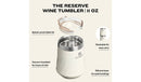 11oz Stainless Steel Swirl Wine Tumbler Rose Quartz Gloss