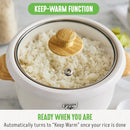 Non Stick Electric Rice Cooker - Cream