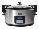 8.5qt Digital Slow Cooker with Locking Lid - Stainless Steel