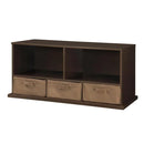 Shelf Storage Cubby with Three Baskets
