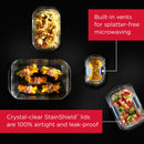 2-Pack 3.2 Cup Brilliance Glass Food Storage
