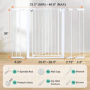 Extra Tall Baby Gate for Stairs and Doorways - White