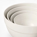 4pc Stoneware Mixing Bowl Set - Cream