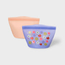 Reusable Sandwich Bags - Pink and Purple Floral