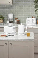 Electric Tea Kettle - White & Chrome