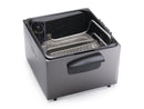 Dual Basket Deep Fryer - Black Stainless Steel