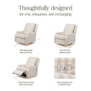 Electronic Swivel Glider Recliner - Tan Gingham