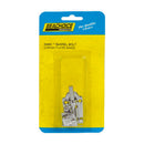 Seachoice Chrome-Plated Brass 2-7/8 in. L X 1-3/8 in. W Barrel Bolt 1 pk