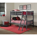 Caribou Twin Over Twin Bunk Bed - Black