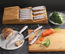 15-Piece In-Drawer Knife Set with Bamboo Tray 15-Piece Set 502827 - White