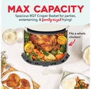8QT Tasti-Crisp Max Pro Air Fryer - Cream
