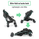 3Dlite Jewel Convenience Stroller - Green