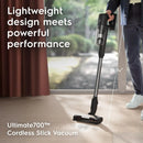 Ultimate700 Cordless Stick Vacuum with PowerPro Bristle Nozzle and High Suction Power