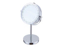 Vanity Mirror with LED Lights - Silver