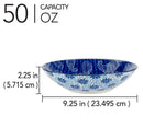 Set of 6 Carnival Soup/Pasta Bowls - Blue