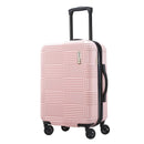 Checkered Hardside Carry On Spinner Suitcase - Pink
