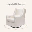 Kiwi Electronic Recliner and Swivel Glider with USB port - Performance Cream Eco-Weave
