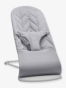 Bouncer Bliss - Light Grey Petal Quilt - Light Grey Frame