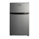 Whirlpool Mini Refrigerator - 3.1 Cu Ft Stainless Steel Dorm Fridge