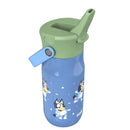14oz Stainless Steel Vacuum Harmony Straw Water Bottle - Blue