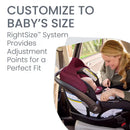 Willow S Infant Car Seat with Alpine Base - Ruby Onyx