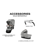 e-Gazelle S Full-Size Convertible Stroller - Stone Grey