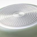8" & 10" Nonstick Ceramic Coated Aluminum Frypan Set- Sage Green