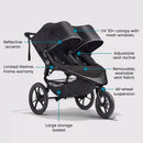 Summit X3 Double Stroller - Black