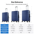 20-Inch Hard Shell Luggage with Universal Wheel - Blue