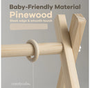 Wooden Baby Play Gym Set - natural wood