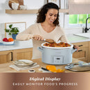 7qt Programmable Countdown Cook and Carry Slow Cooker - Light Stone