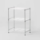 3 Tier Wire Shelving Chrome - Brightroom™: Adjustable Metal Storage Shelves, Utility Shelving Unit, 160 lb Capacity