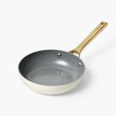 8" Nonstick Ceramic Frying Pan - Cream