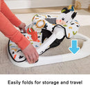 Portable Baby Chair - Cute Cow Sit-Me-Up Floor Seat with BPA-Free Teether