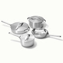 Stainless Steel 12 Piece Cookware Set - Silver
