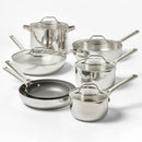 12qt Stainless Steel Stock Pot Silver - Figmint™