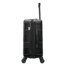 Checkered Hardside Carry-On Spinner Suitcase - Black