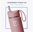 Stainless Steel Water Bottle - Cosmetic Pink - 14oz