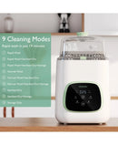 KleanPal Pro Baby Bottle Washer and Sterilizer- White & Green