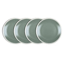 Serenity Stoneware Salad Plate Set of 4 - Green and Cream
