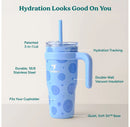 Cold1 Vacuum Insulated Stainless Steel Straw Tumbler - Blue