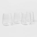 Stemless Wine Glass Set - 12oz, Set of 4