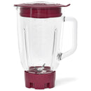 Glass Jar 5 Speed Blender with 6-Cup Jar (48Oz) Capacity, Purple Eggplant