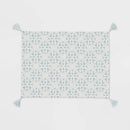 Cotton Slub Placemat with Tassels Blue - Threshold™