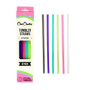 Glitter Water Bottle Straws - Pink