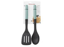 Nylon and ABS Spoon and Turner Set - Aqua Blue