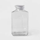64oz Glass Straight Side Pitcher with Lid