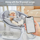 Bluetooth Infant Swing, Aluminum Grey