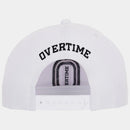 Flat Brim Snapback Baseball Hat - White
