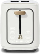 2-Slice Toaster with Touch-Activated Display - White
